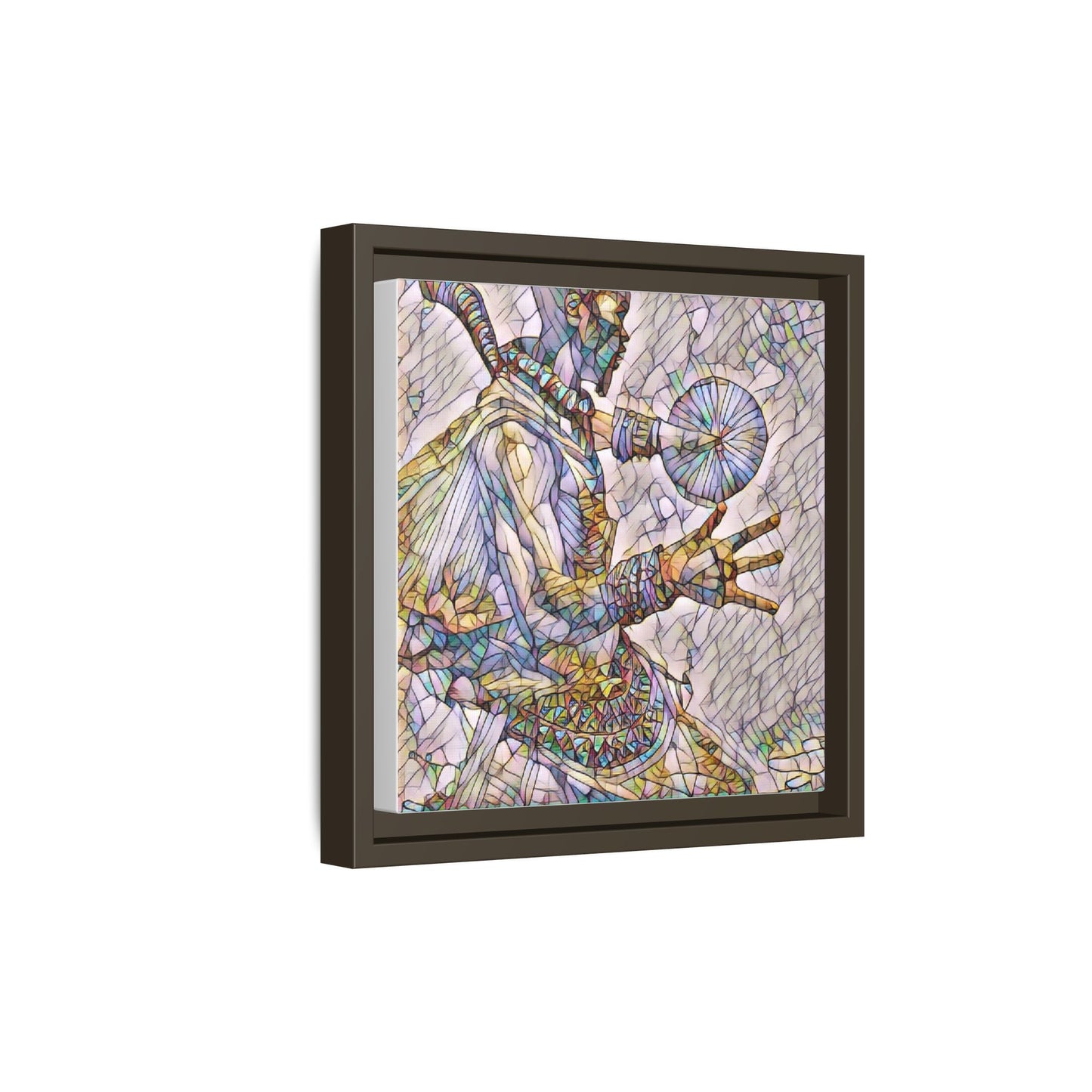 Tribal Shaman Art Print — Framed Matte Canvas Wall Art