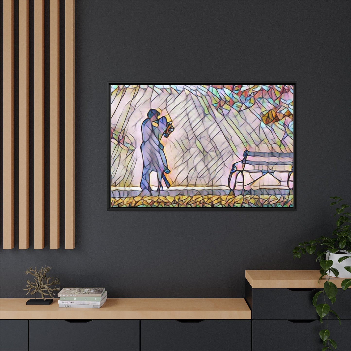 Matte Canvas, Framed (Multi-color)