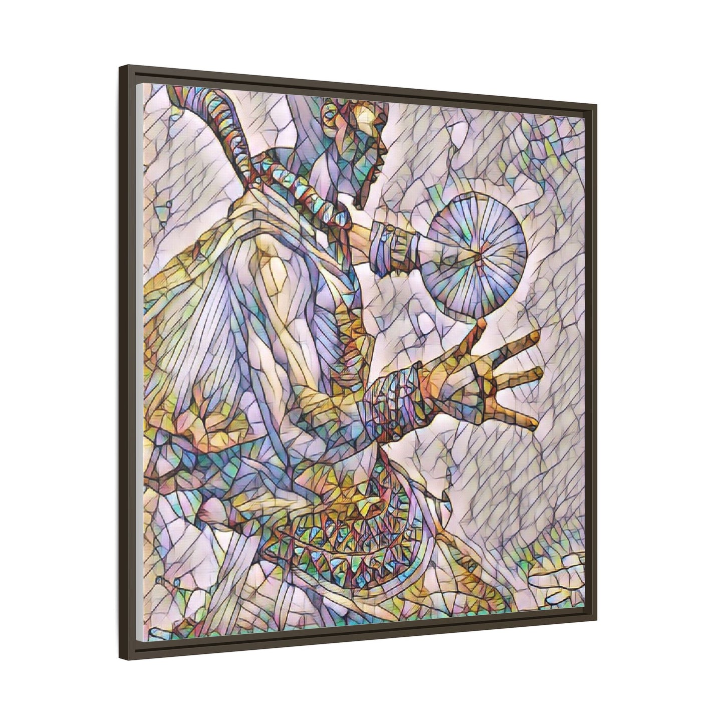Tribal Shaman Art Print — Framed Matte Canvas Wall Art
