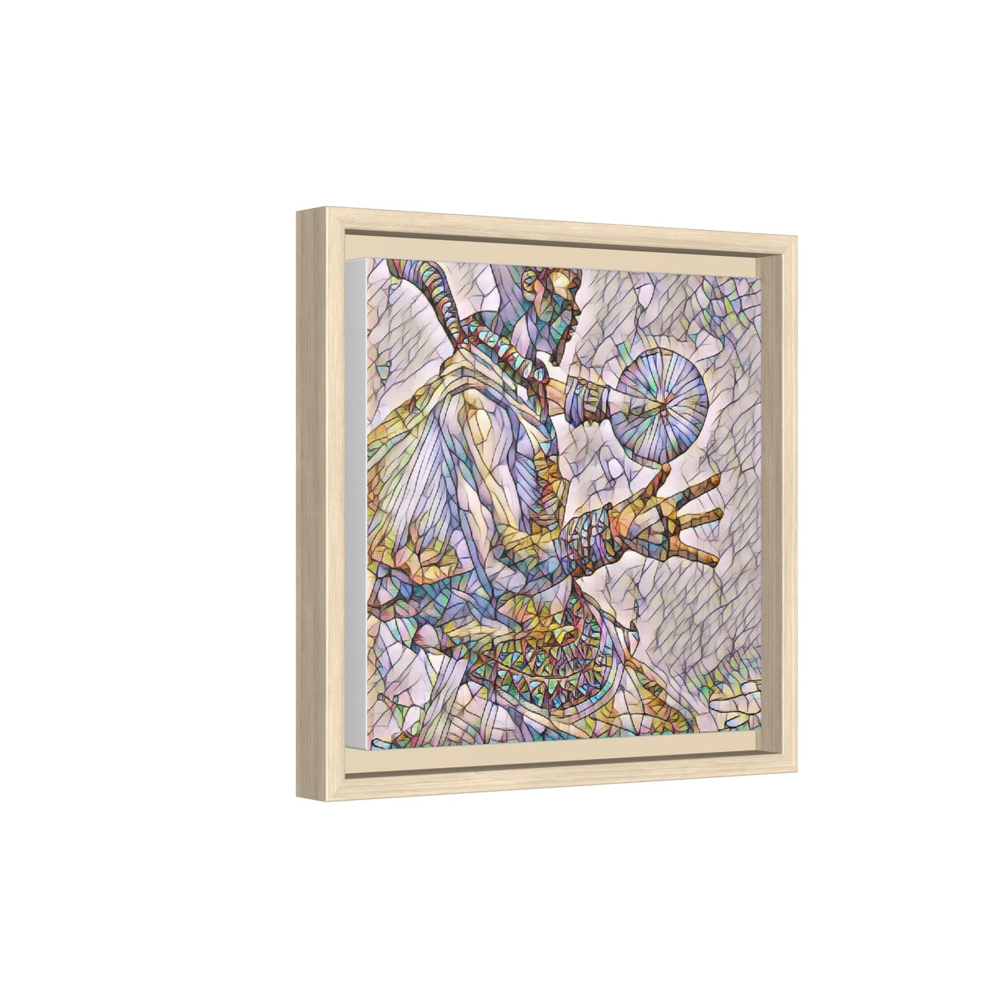 Tribal Shaman Art Print — Framed Matte Canvas Wall Art