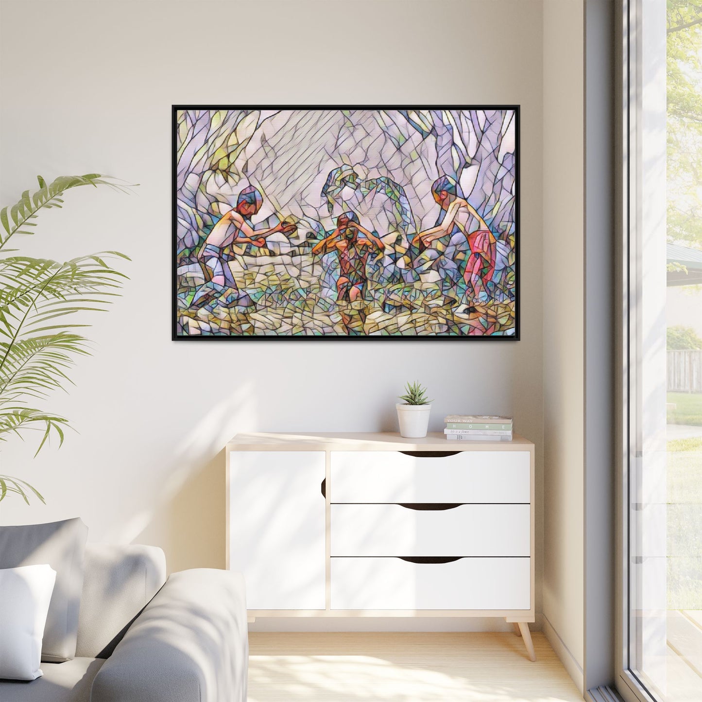 Matte Canvas, Framed (Multi-color)