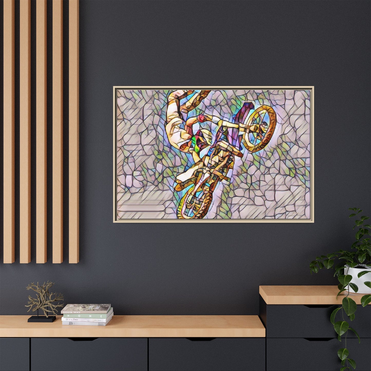 Matte Canvas, Framed (Multi-color)