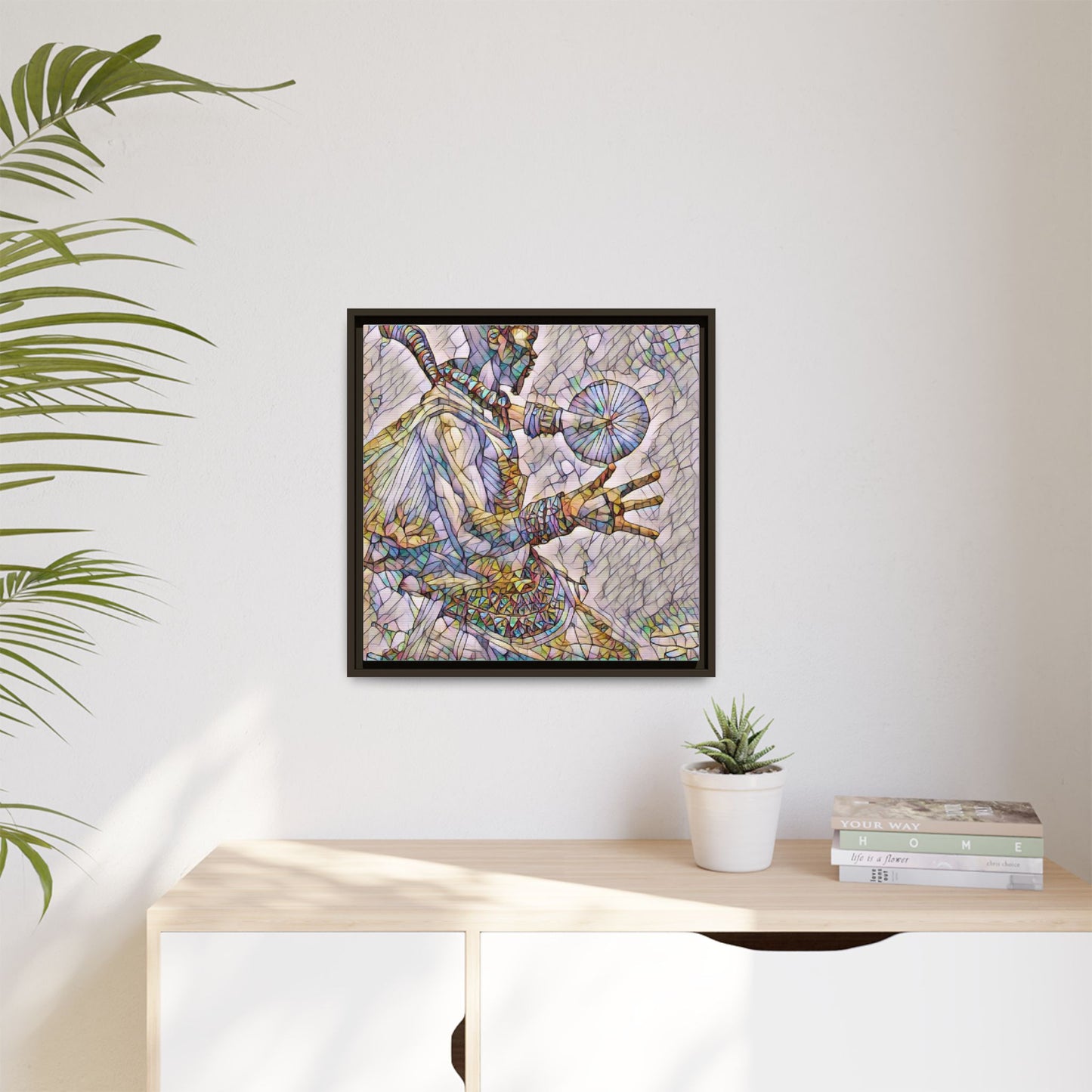Tribal Shaman Art Print — Framed Matte Canvas Wall Art