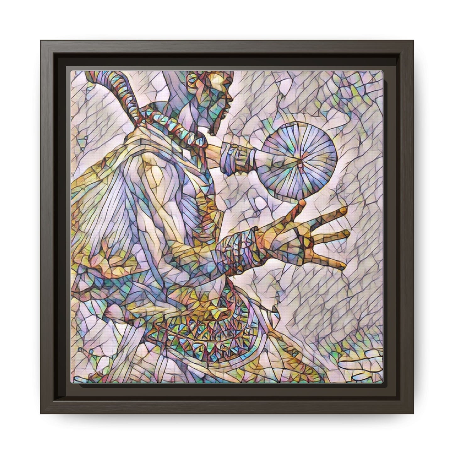 Tribal Shaman Art Print — Framed Matte Canvas Wall Art