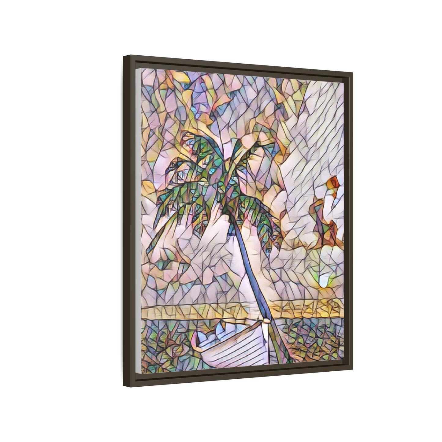 Tropical Palm Canvas Print — Framed Matte Wall Art