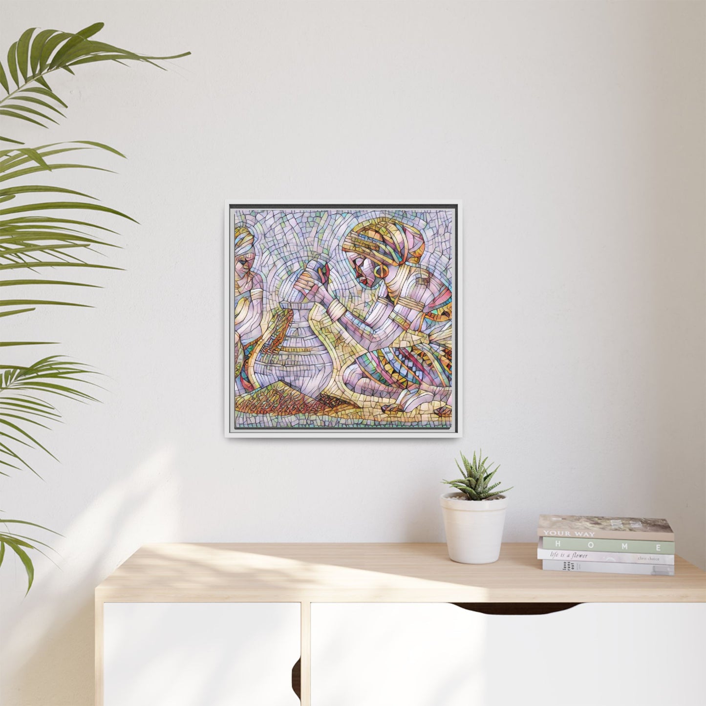 Matte Canvas, Framed (Multi-color)