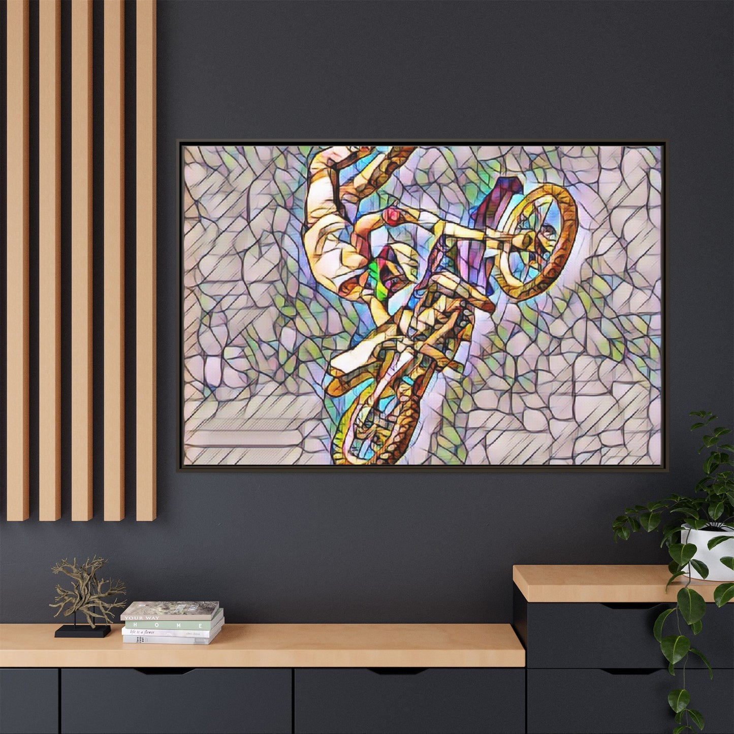 Matte Canvas, Framed (Multi-color)
