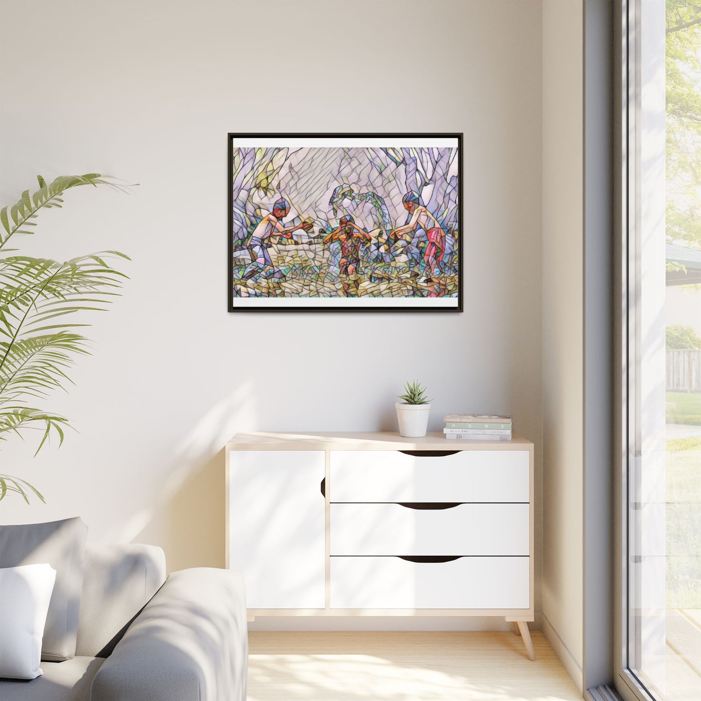 Matte Canvas, Framed (Multi-color)