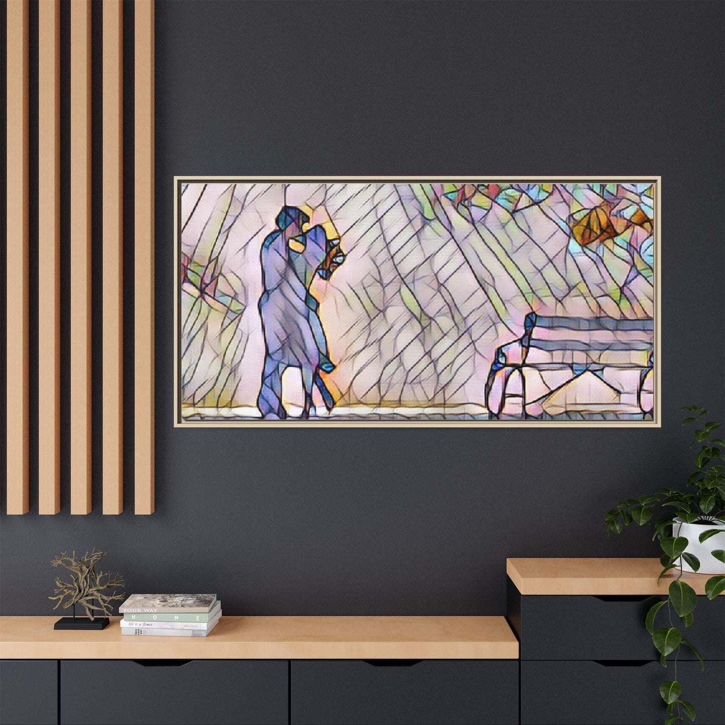 Matte Canvas, Framed (Multi-color)