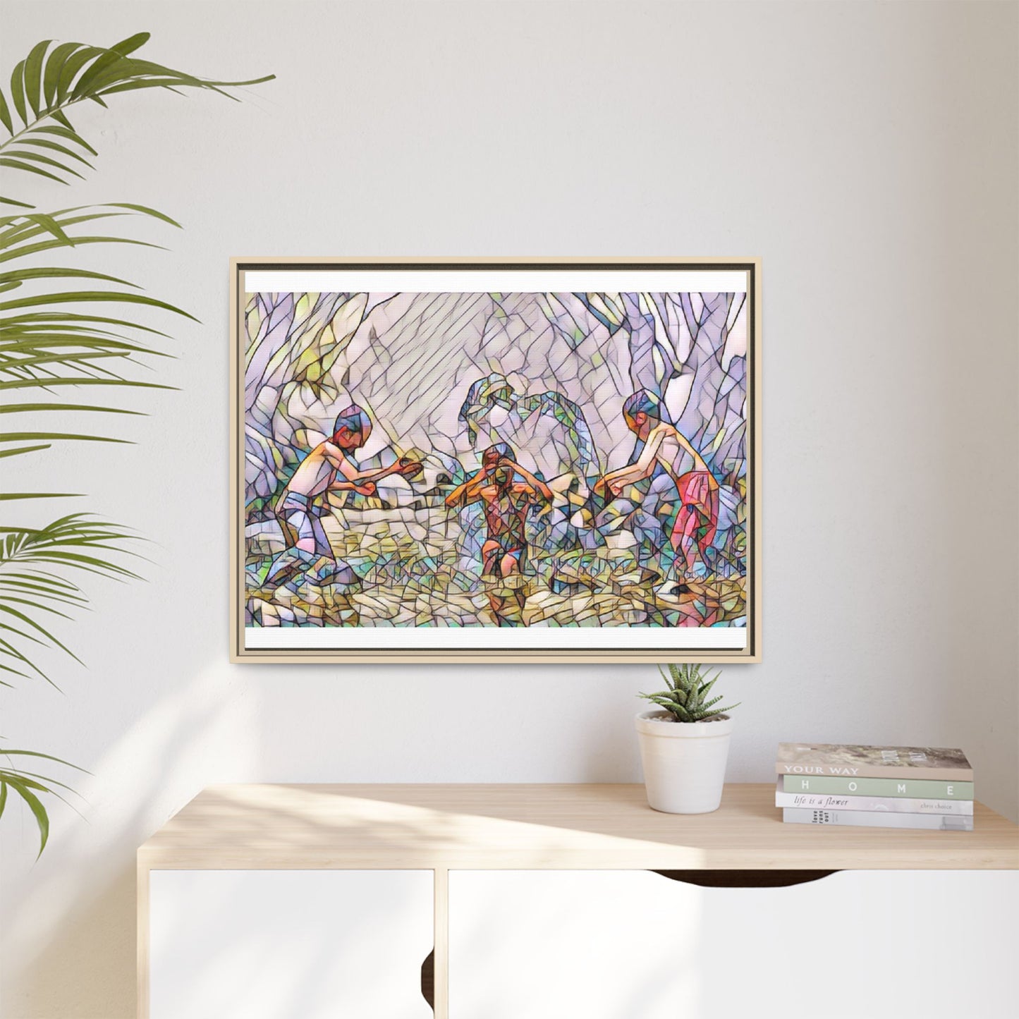 Matte Canvas, Framed (Multi-color)