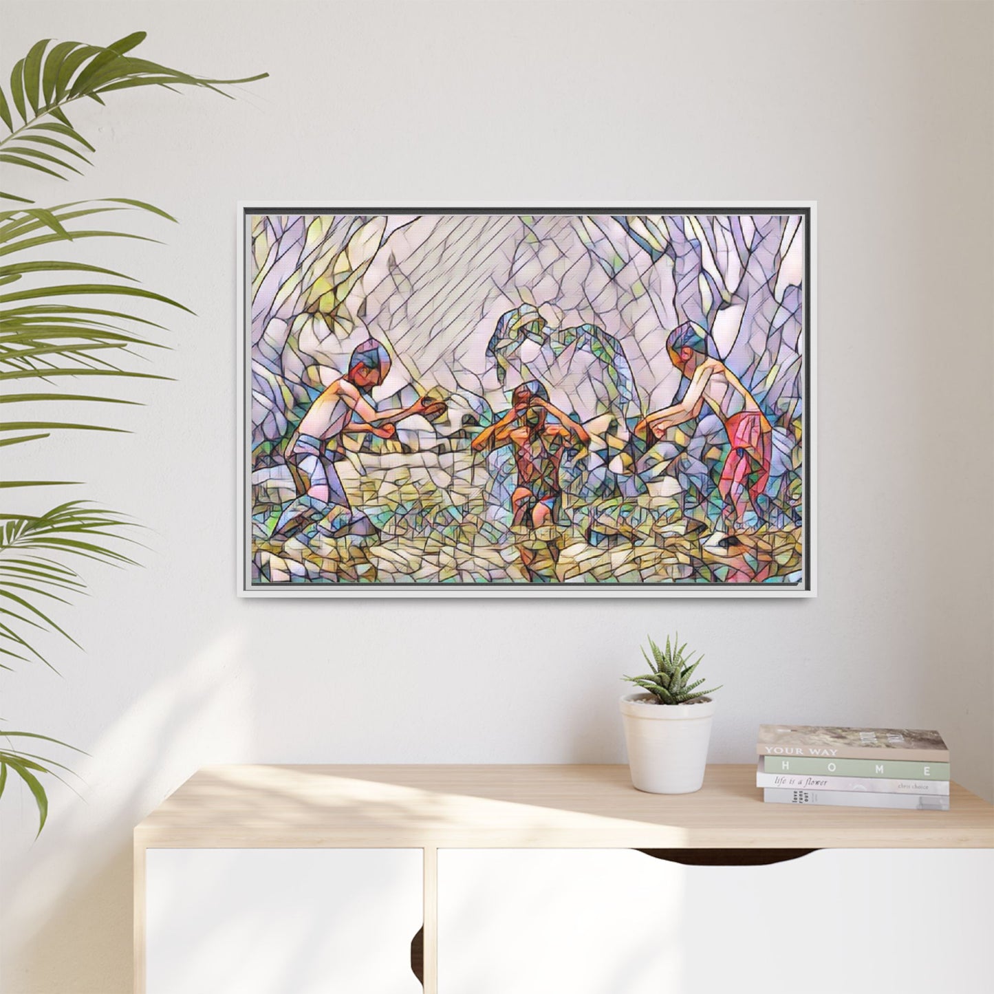 Matte Canvas, Framed (Multi-color)