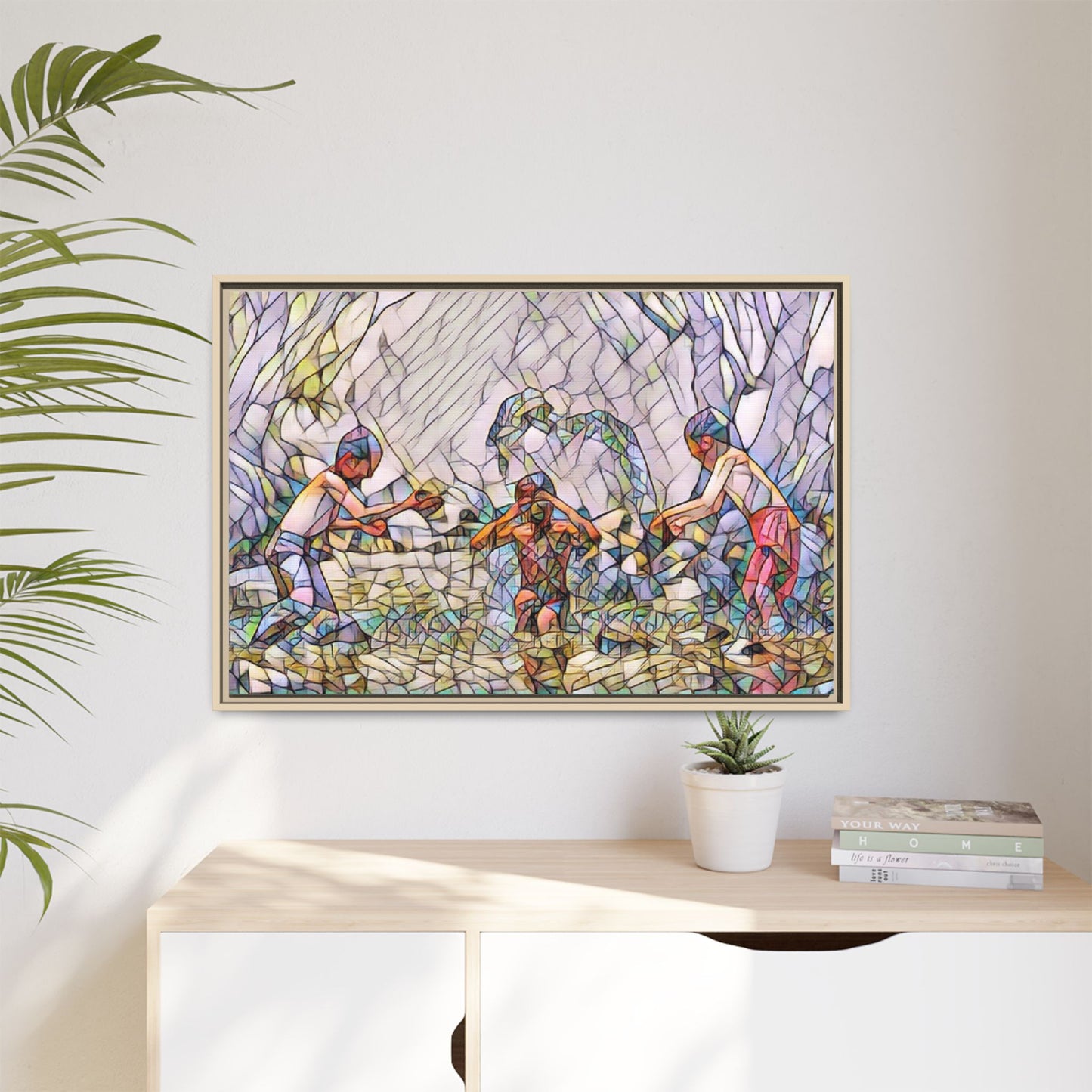 Matte Canvas, Framed (Multi-color)