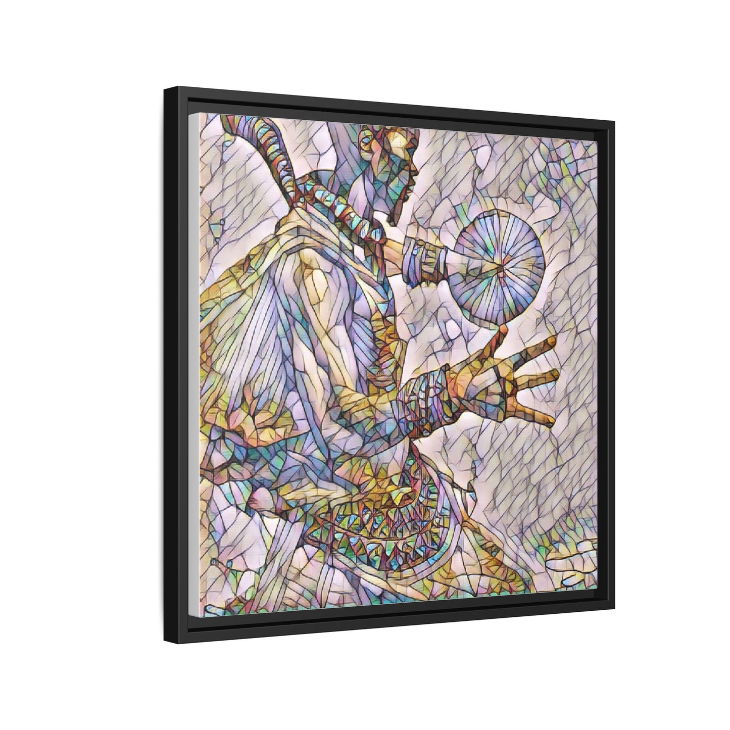 Tribal Shaman Art Print — Framed Matte Canvas Wall Art