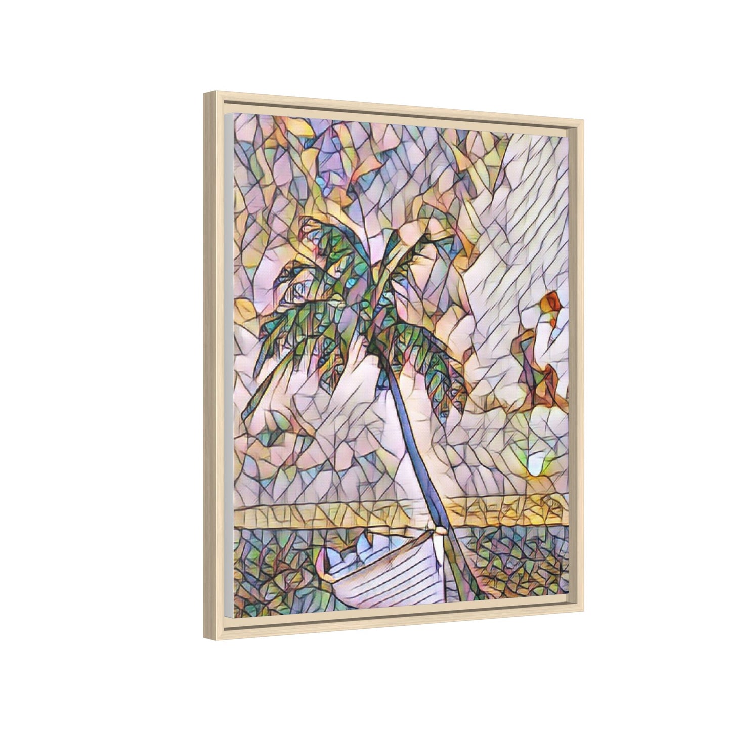 Tropical Palm Canvas Print — Framed Matte Wall Art
