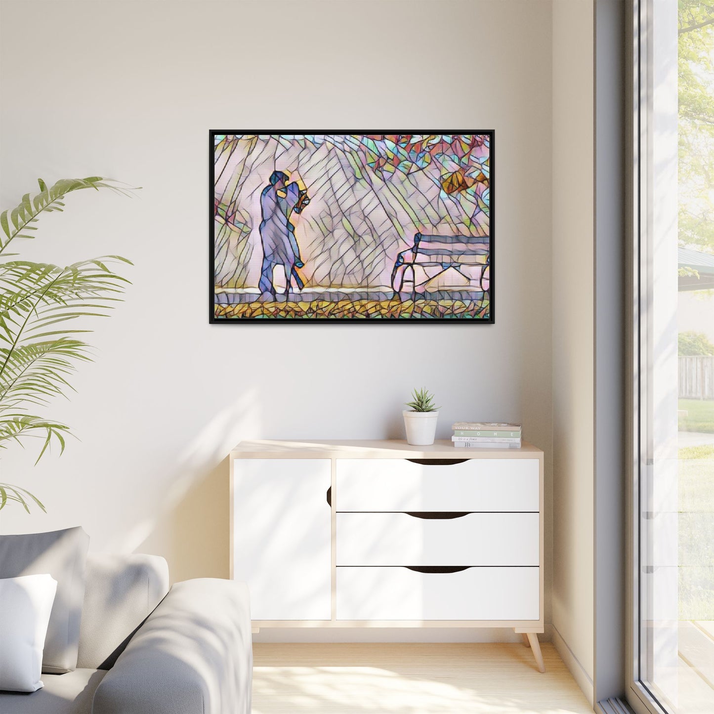 Matte Canvas, Framed (Multi-color)
