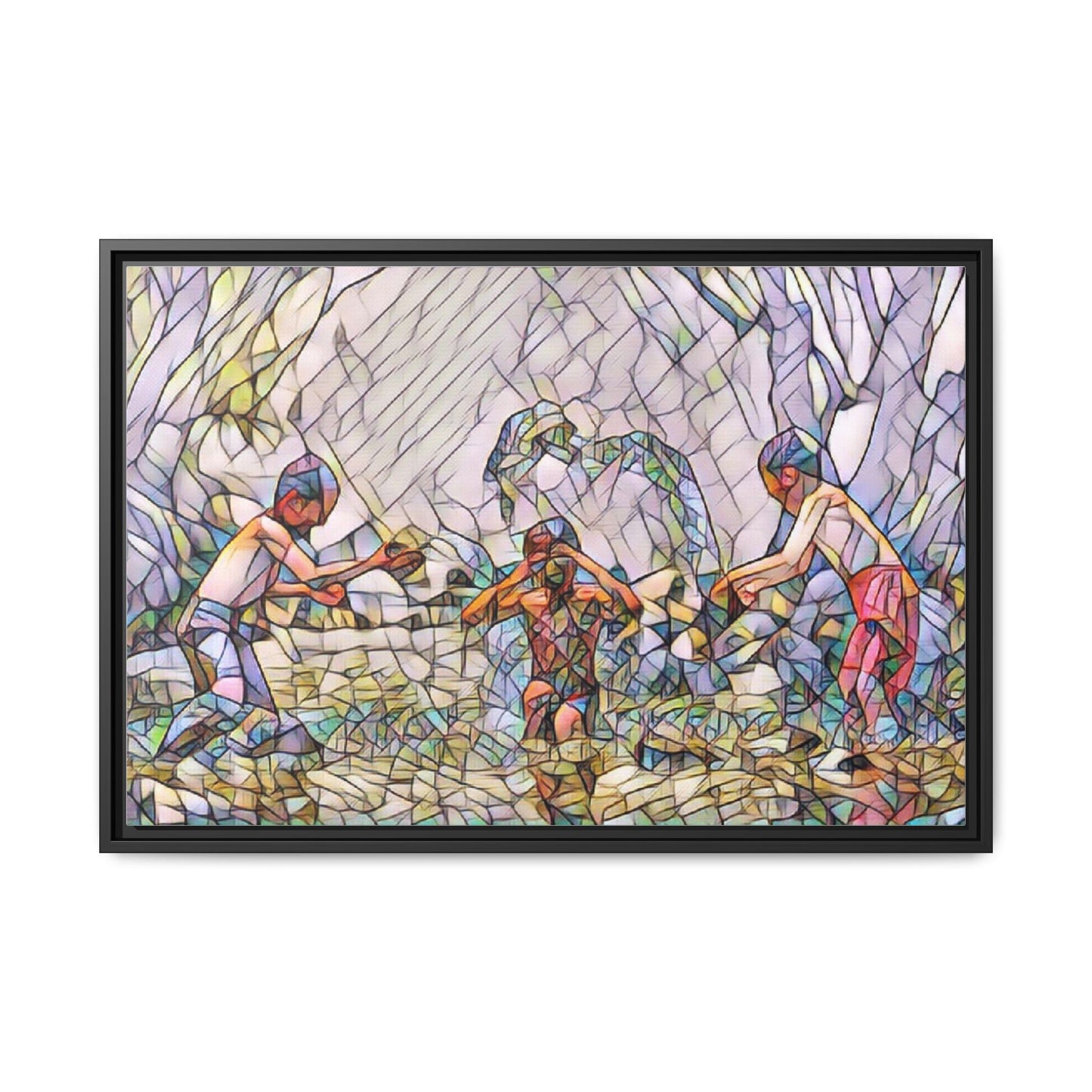 Matte Canvas, Framed (Multi-color)