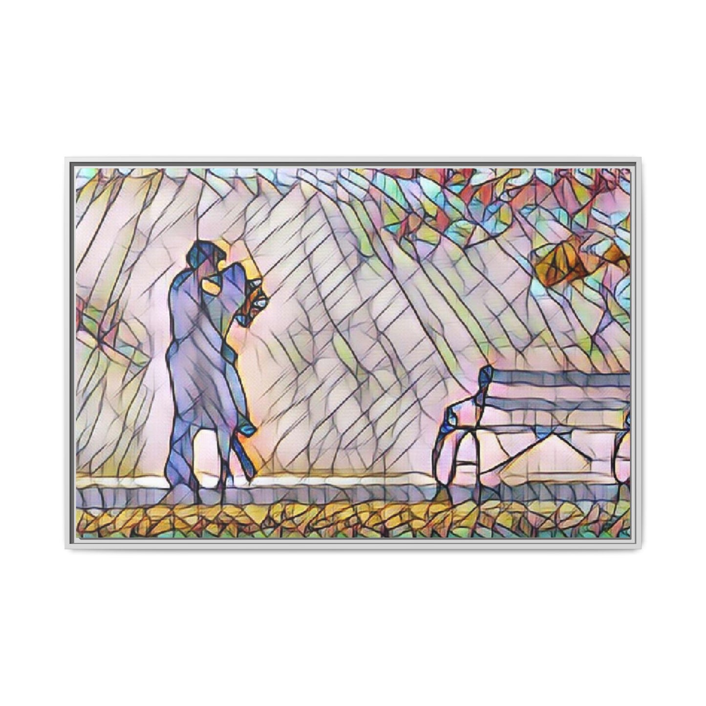 Matte Canvas, Framed (Multi-color)
