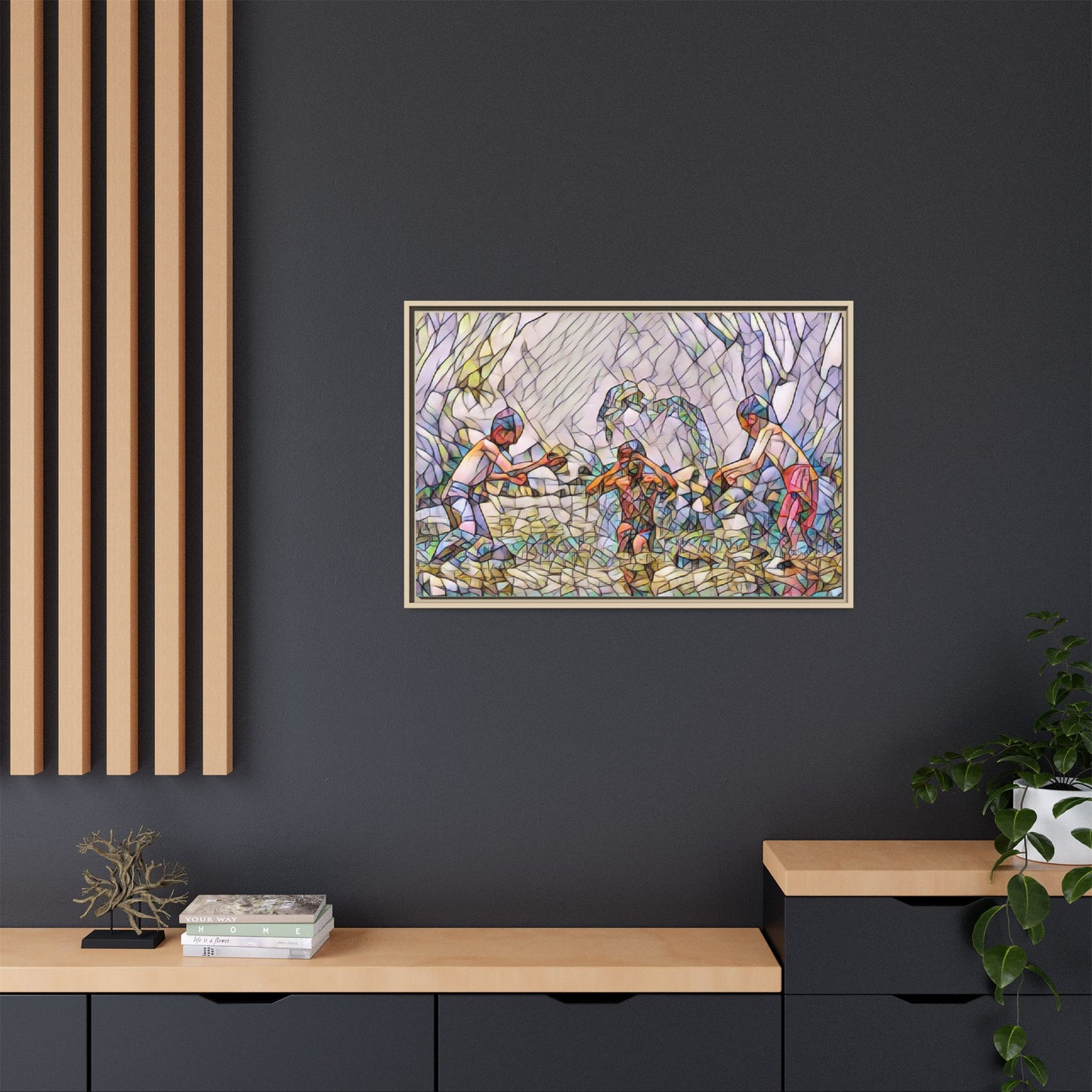 Matte Canvas, Framed (Multi-color)