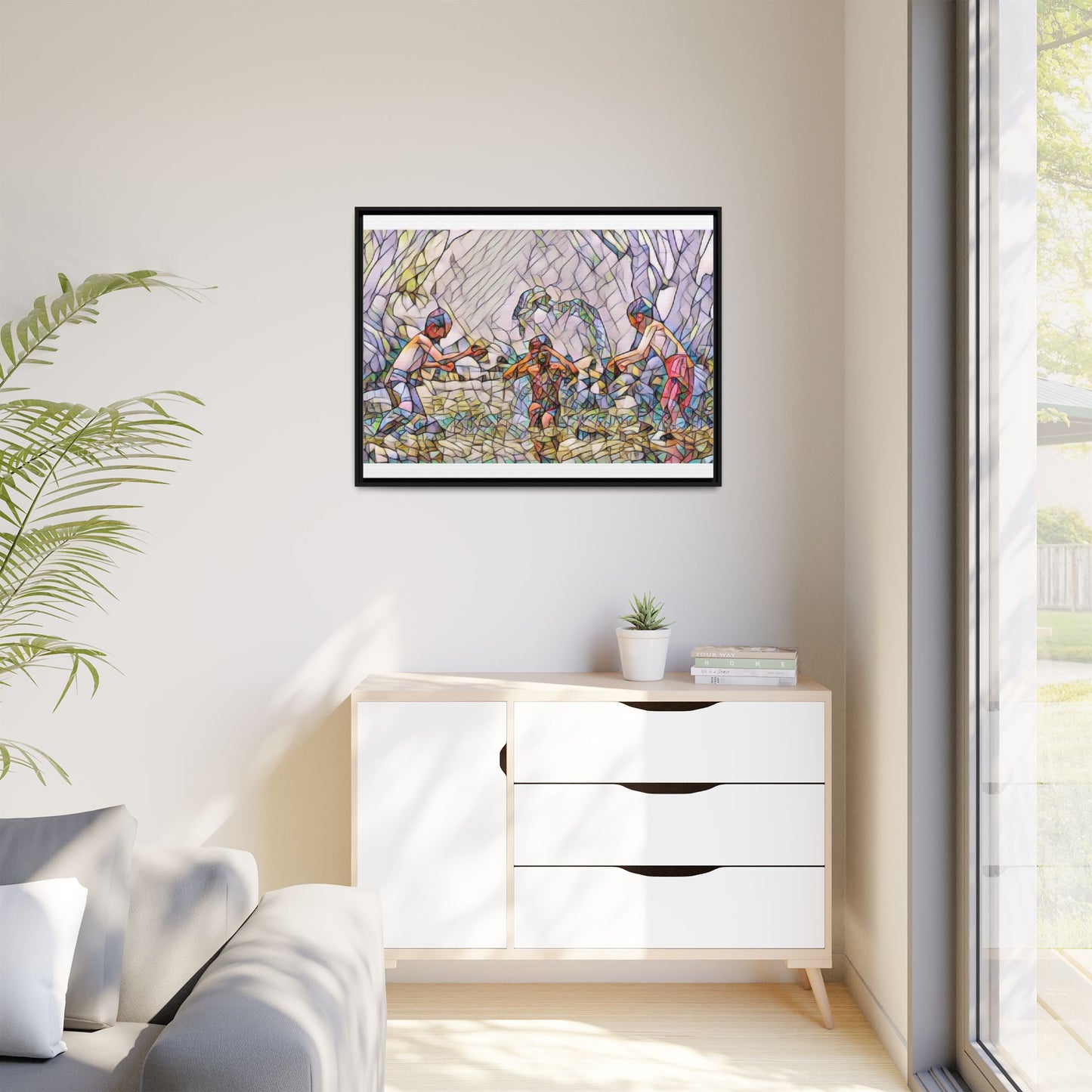 Matte Canvas, Framed (Multi-color)