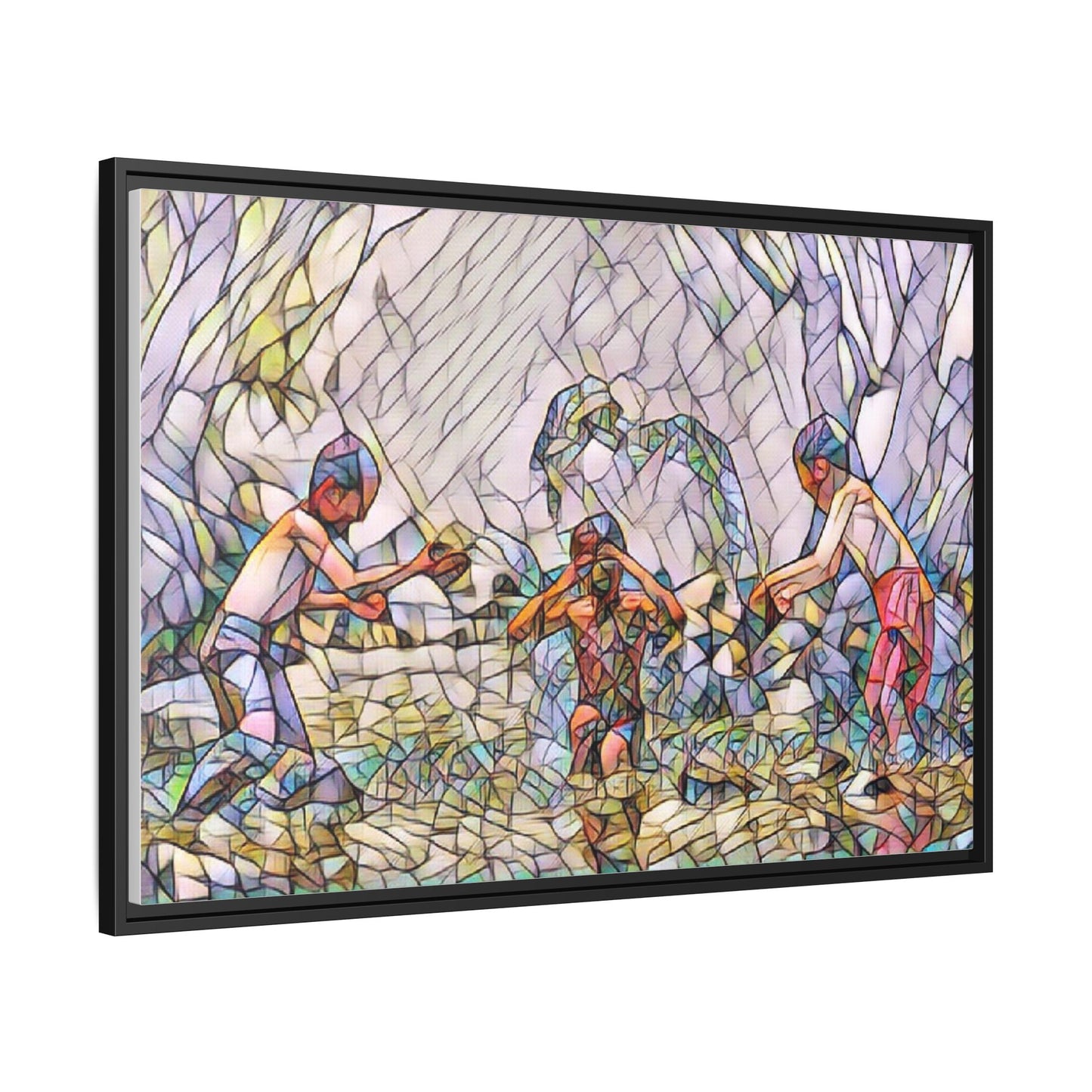 Matte Canvas, Framed (Multi-color)