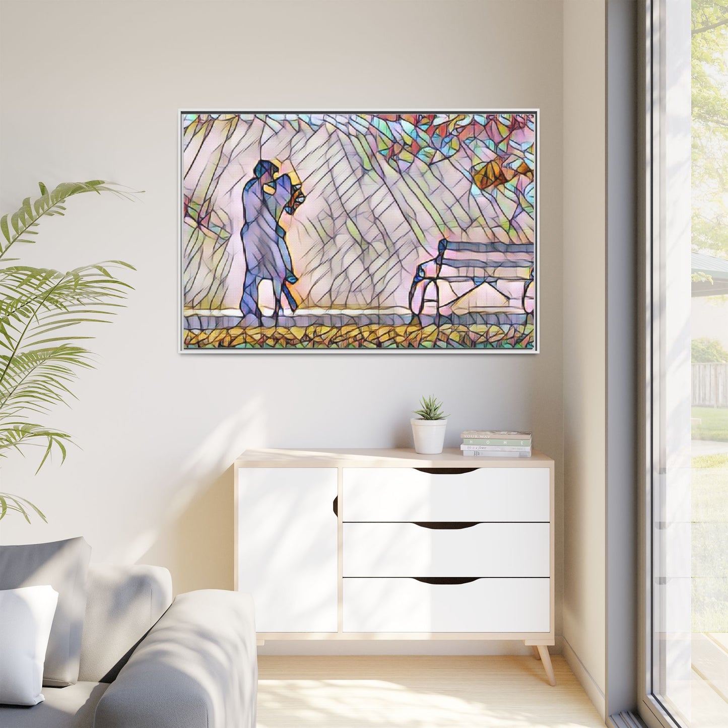 Matte Canvas, Framed (Multi-color)