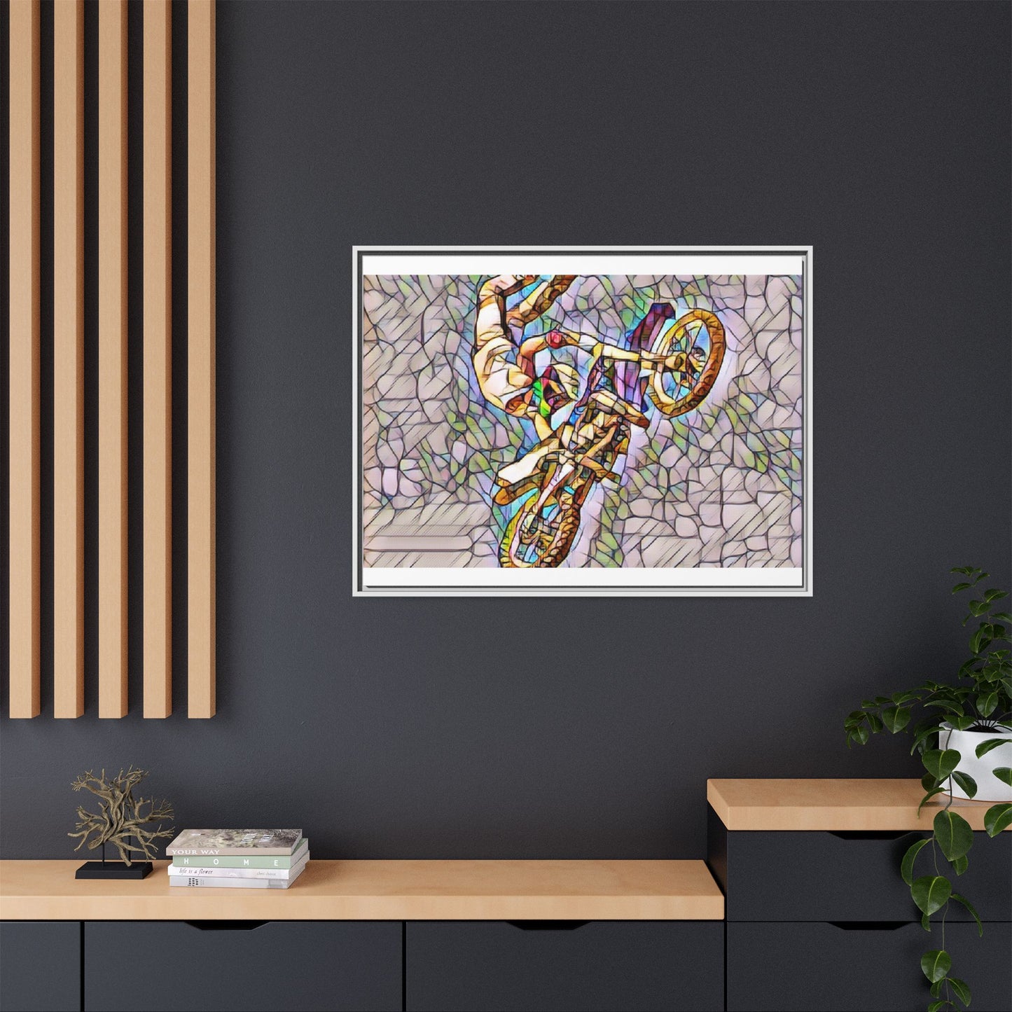 Matte Canvas, Framed (Multi-color)