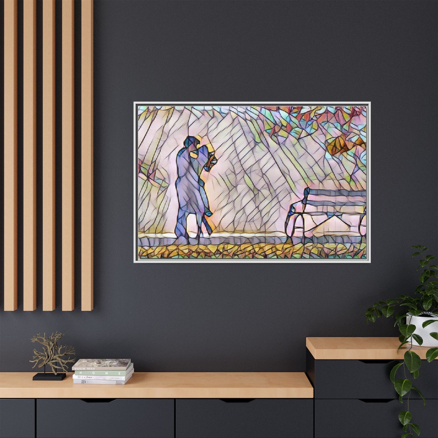 Matte Canvas, Framed (Multi-color)