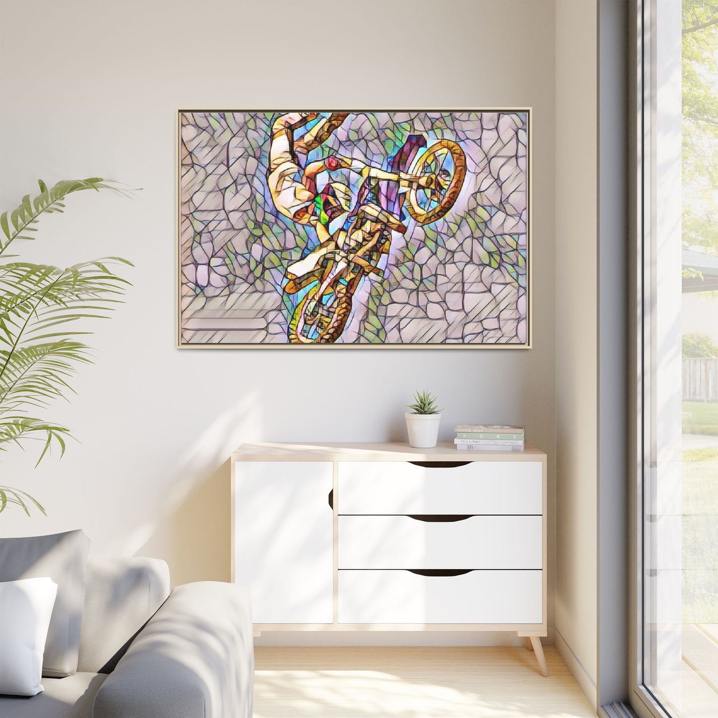 Matte Canvas, Framed (Multi-color)
