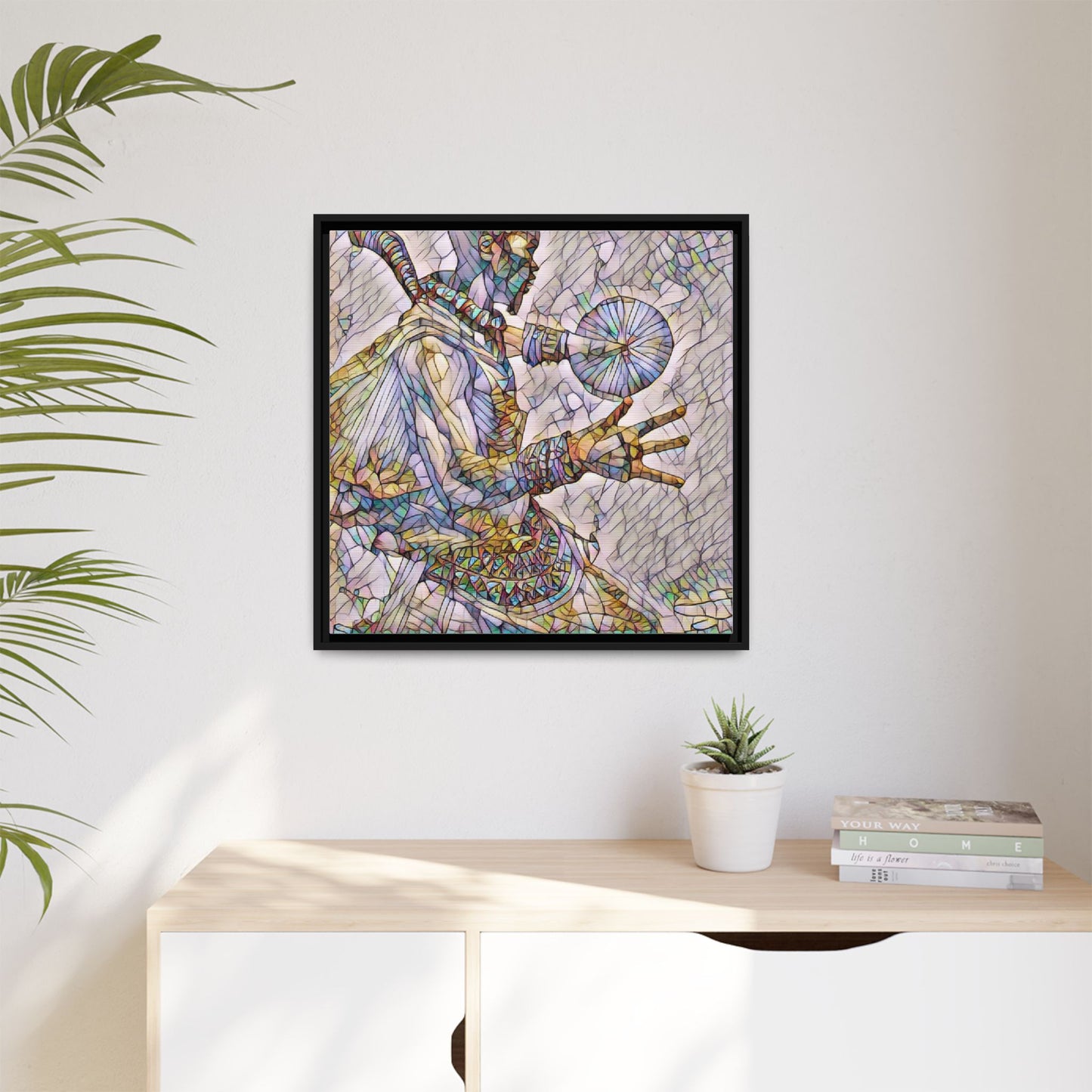 Tribal Shaman Art Print — Framed Matte Canvas Wall Art