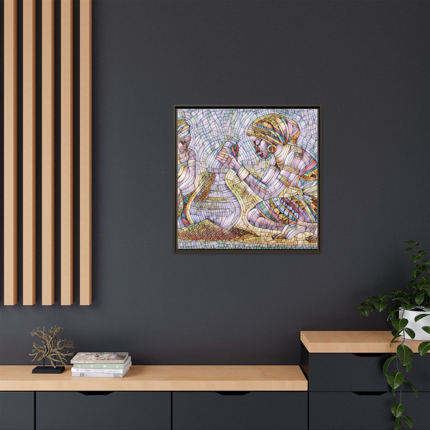 Matte Canvas, Framed (Multi-color)