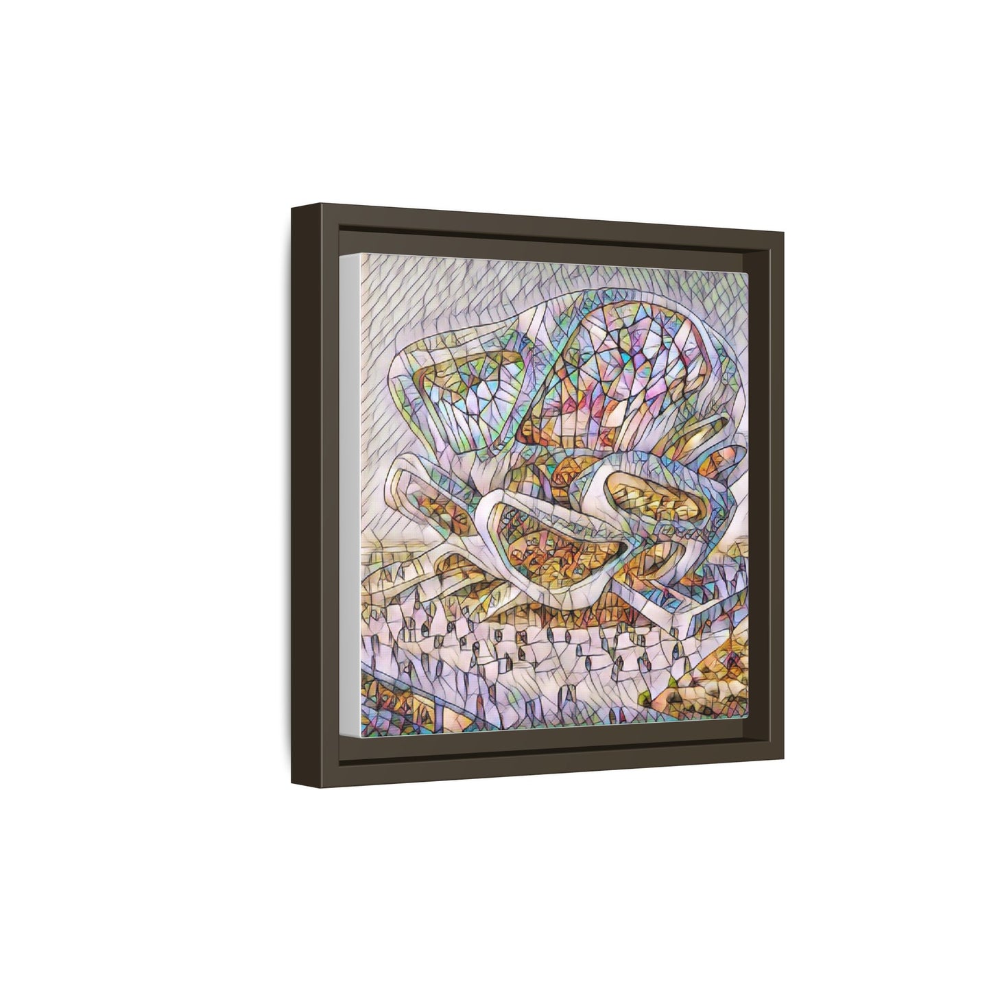Abstract Colorful Sculpture Matte Canvas Framed Wall Art