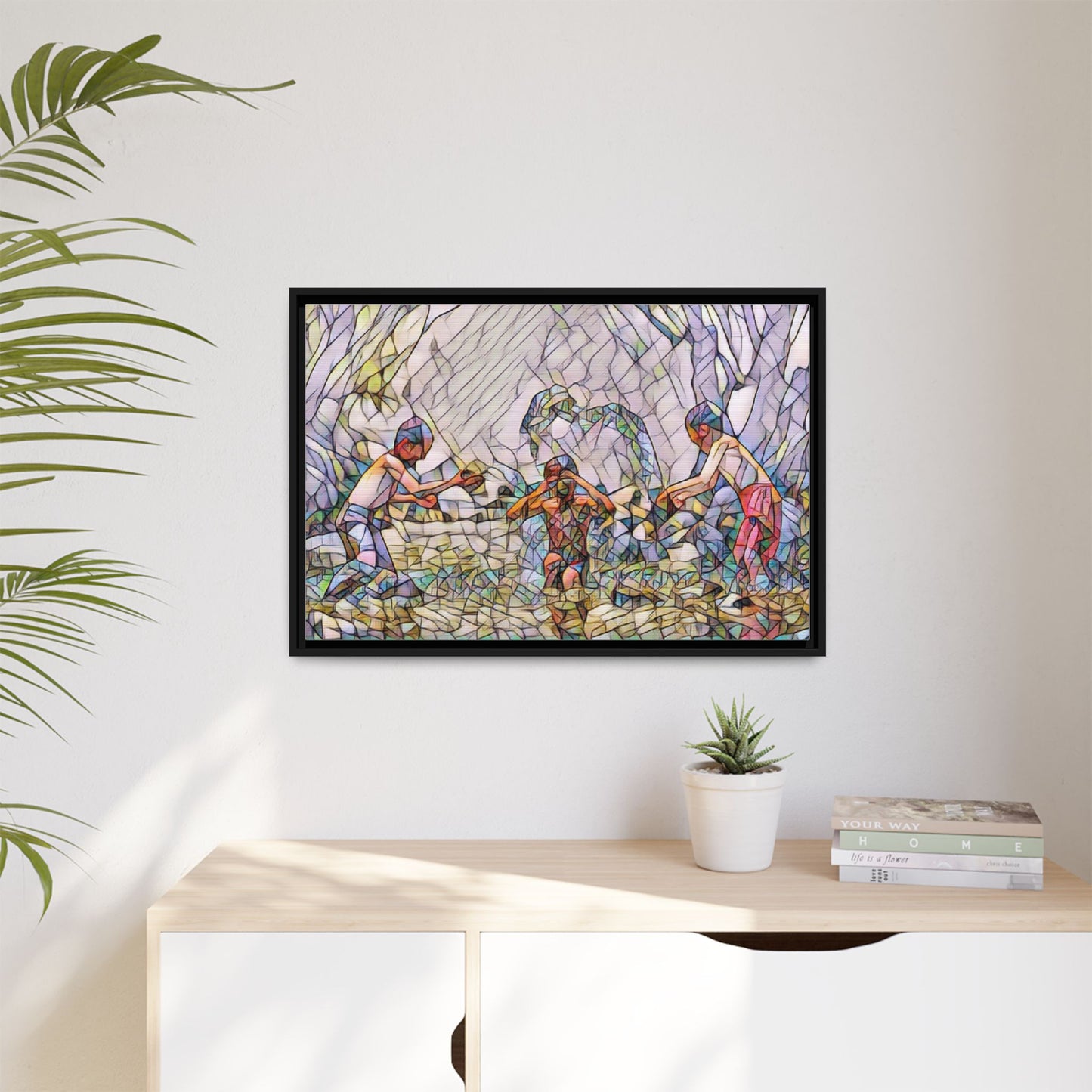 Matte Canvas, Framed (Multi-color)