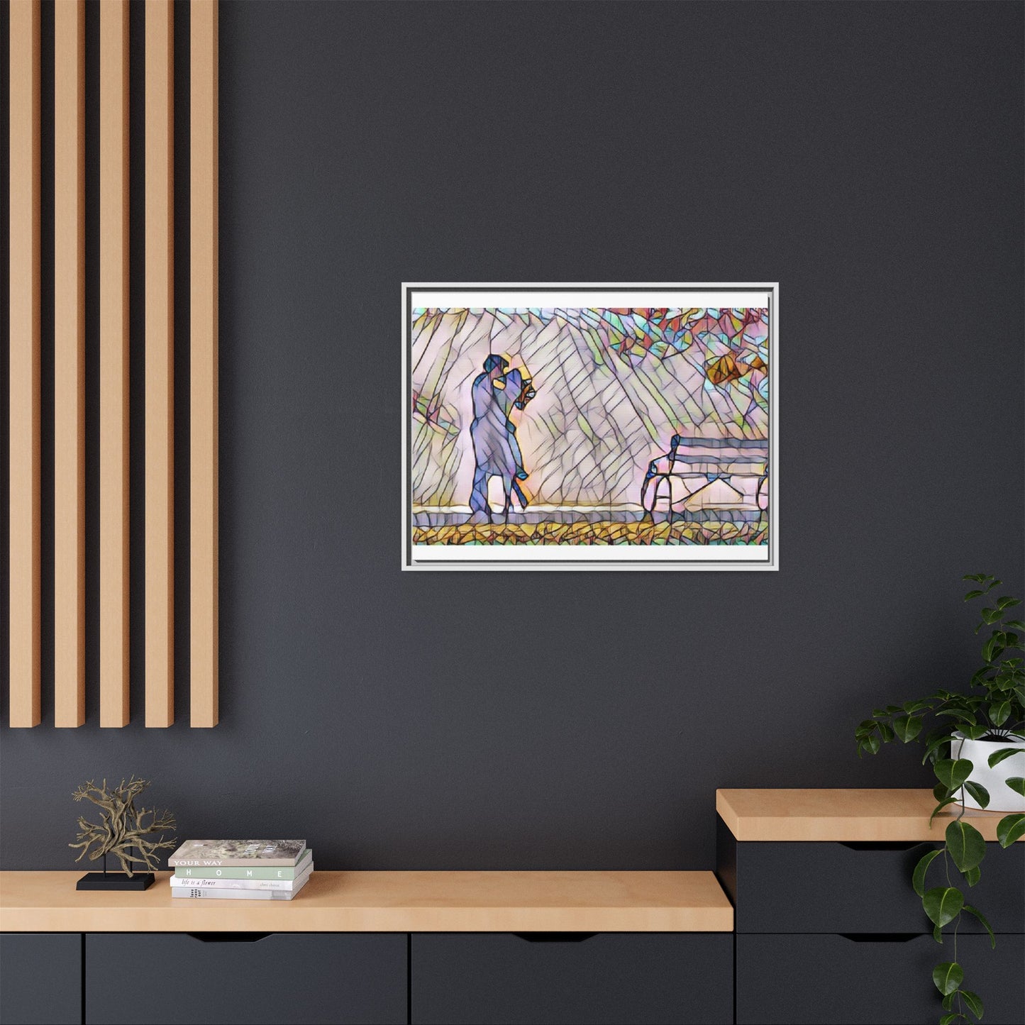 Matte Canvas, Framed (Multi-color)