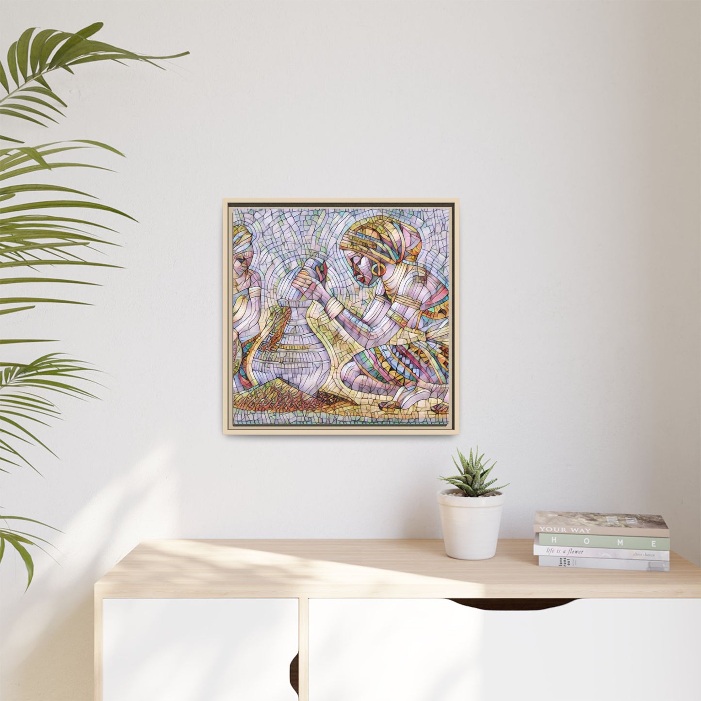 Matte Canvas, Framed (Multi-color)