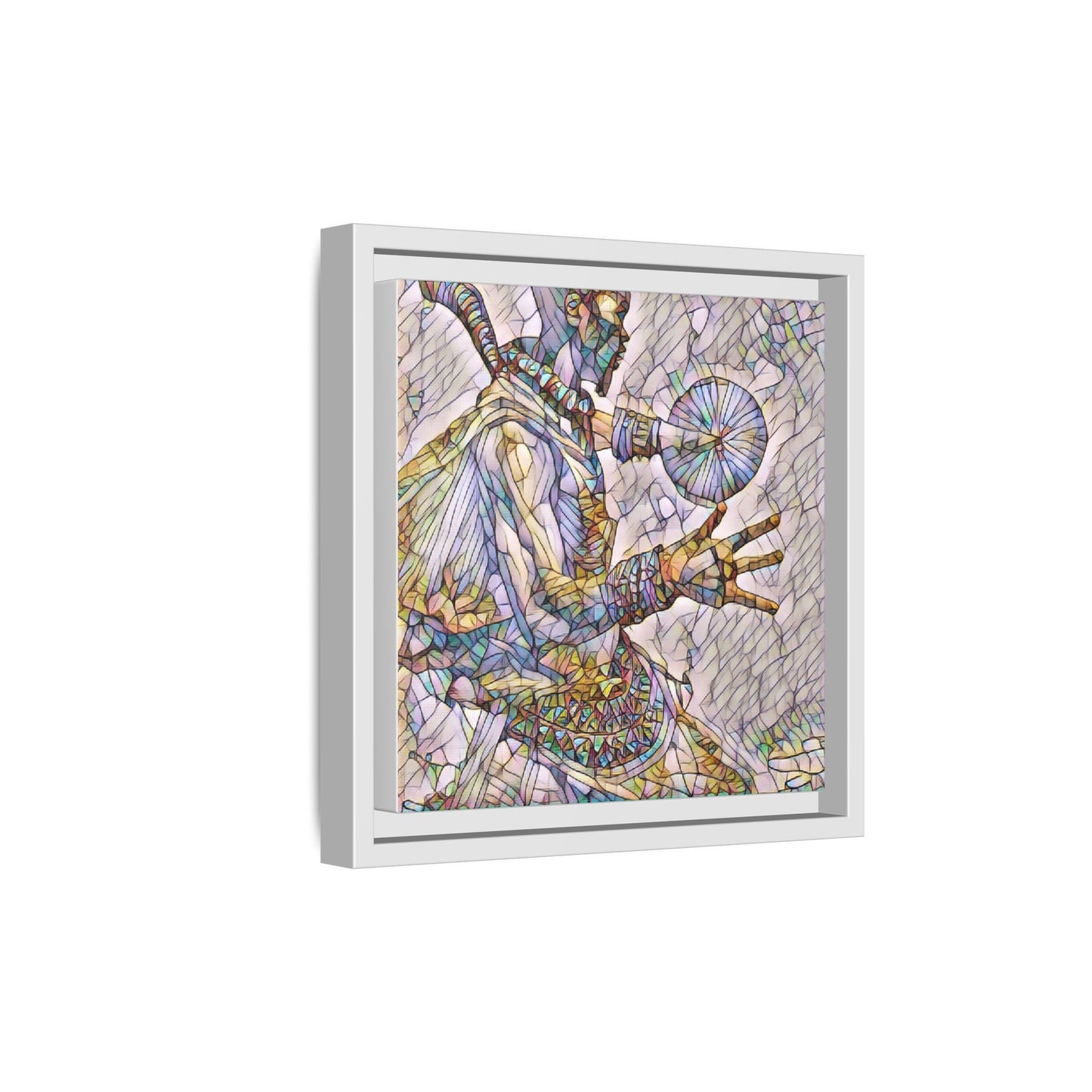 Tribal Shaman Art Print — Framed Matte Canvas Wall Art