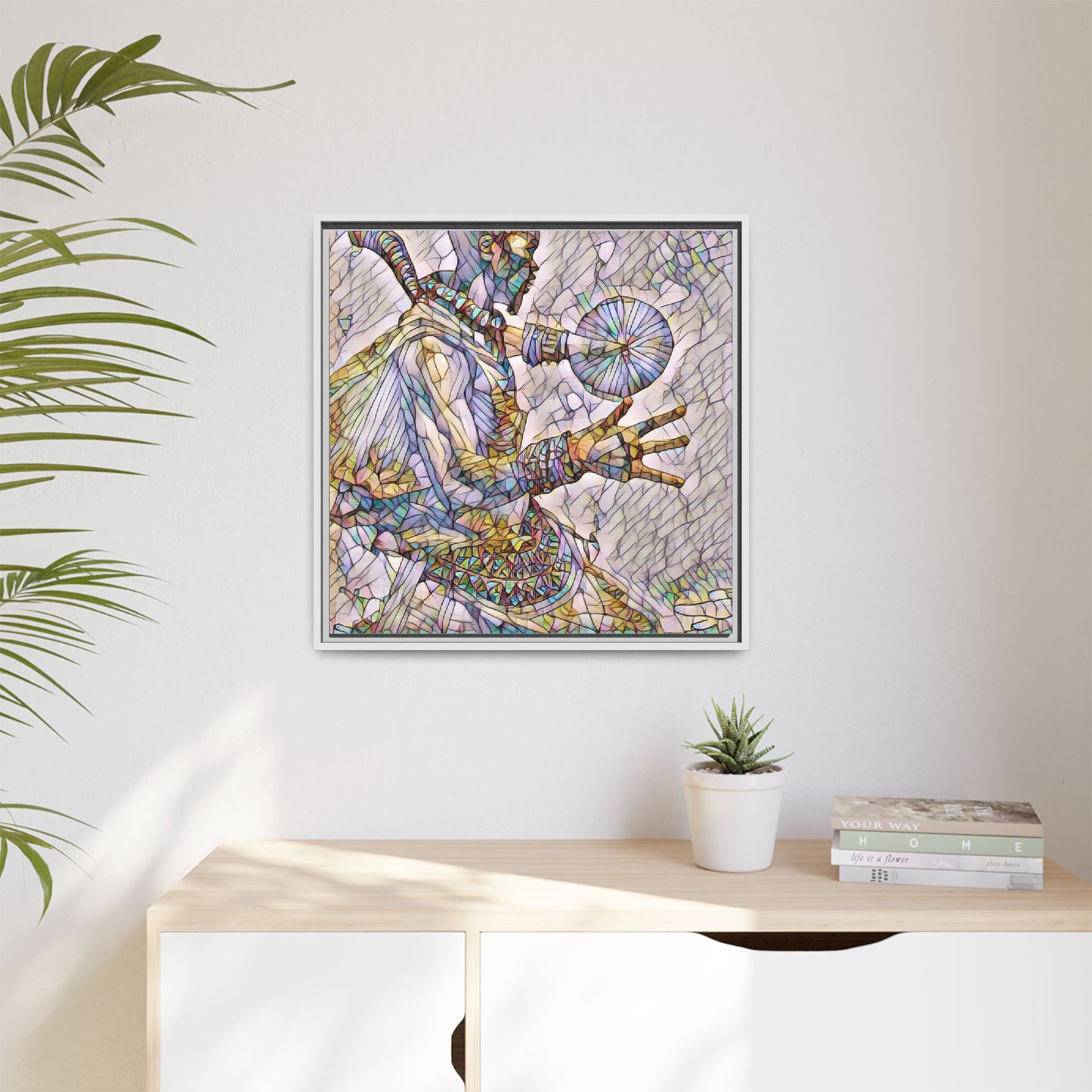 Tribal Shaman Art Print — Framed Matte Canvas Wall Art