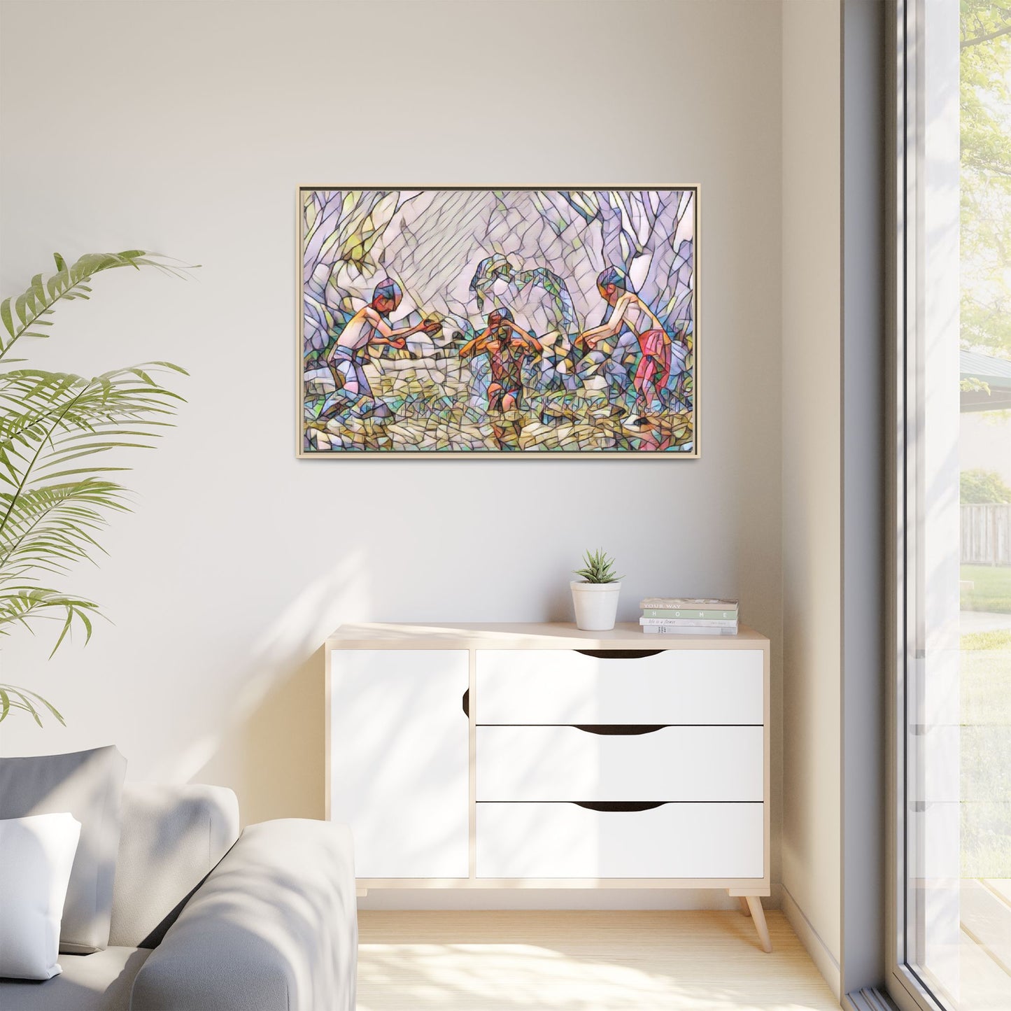 Matte Canvas, Framed (Multi-color)