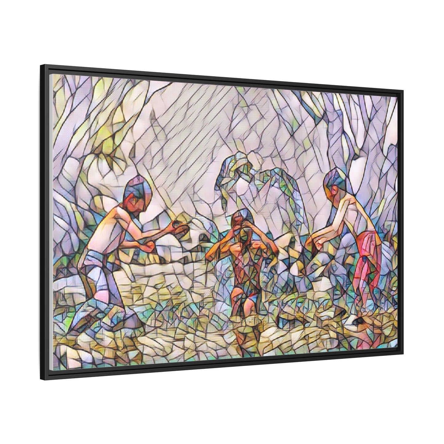 Matte Canvas, Framed (Multi-color)