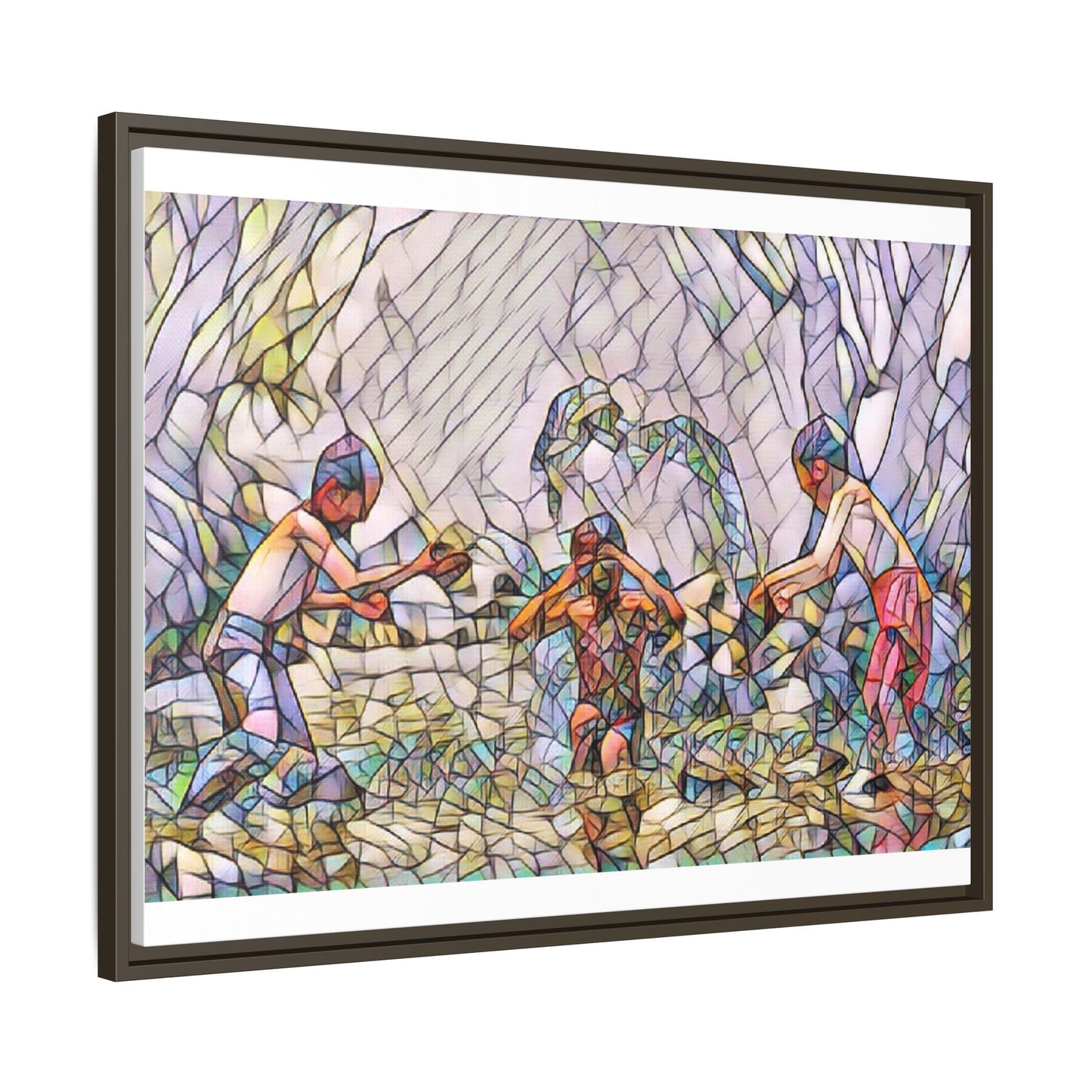 Matte Canvas, Framed (Multi-color)