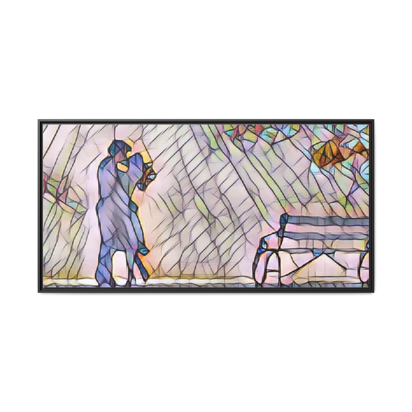 Matte Canvas, Framed (Multi-color)